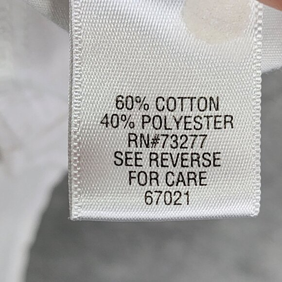 Mens White Croft & Barrow Shirt Button Down Long Sleeve Pocket Size S - Picture 4 of 8